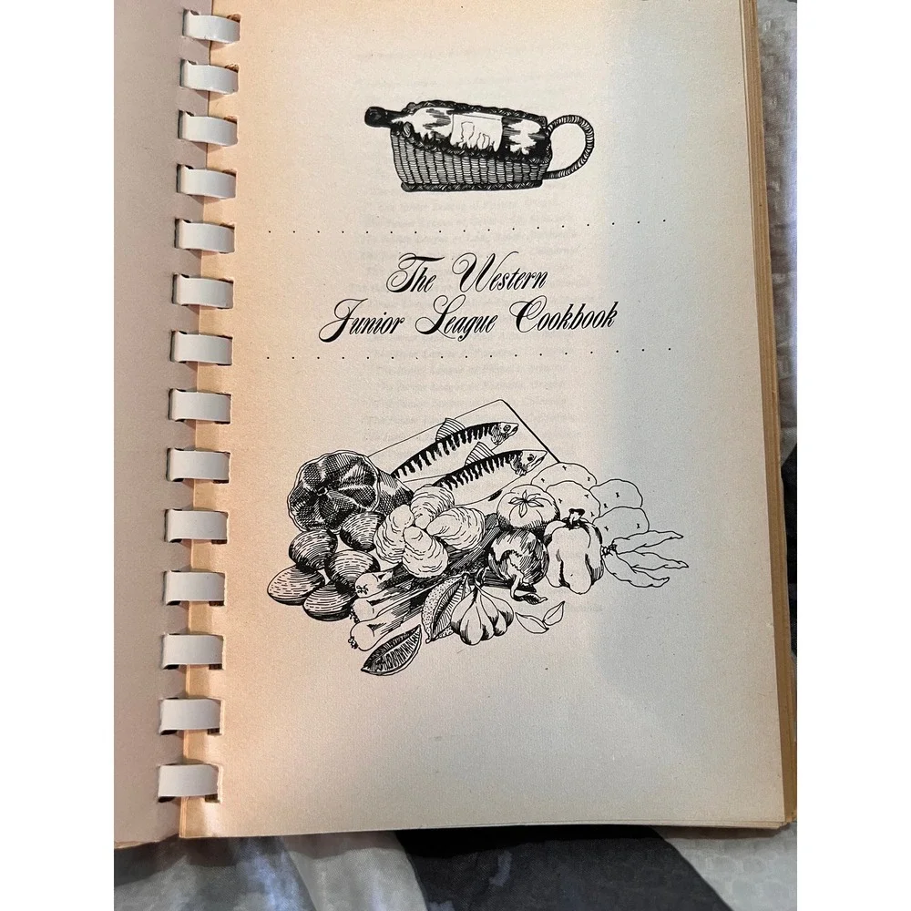 The Western Junior League Cookbook 1981‎ First Edition Ann Seranne Spiral Bound